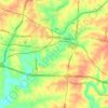 Shelbyville topographic map, elevation, terrain