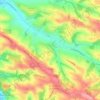 Aureville topographic map, elevation, terrain