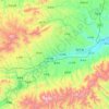 洛宁县 topographic map, elevation, terrain