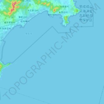 落凤岗村 topographic map, elevation, terrain