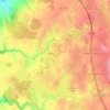 Coglès topographic map, elevation, terrain