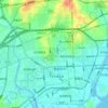 海港镇 topographic map, elevation, terrain