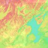 Snow Lake topographic map, elevation, terrain