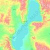 当惹雍错 topographic map, elevation, terrain