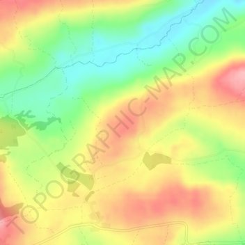 Gortanimill topographic map, elevation, terrain