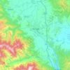 Nerodime topographic map, elevation, terrain