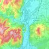 Viviers topographic map, elevation, terrain