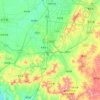 上党区 topographic map, elevation, terrain