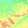 Monterrubio de la Serena topographic map, elevation, terrain