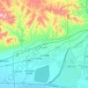 卜尔汉图镇 topographic map, elevation, terrain