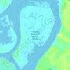 Presquile National Wildlife Refuge topographic map, elevation, terrain