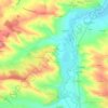 Puységur topographic map, elevation, terrain