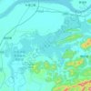 升金湖 topographic map, elevation, terrain