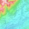 Santa Giustina topographic map, elevation, terrain