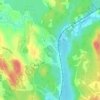 Kinsac topographic map, elevation, terrain