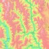 霞若傈僳族乡 topographic map, elevation, terrain