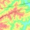 Claremont topographic map, elevation, terrain
