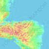 Honduras topographic map, elevation, terrain