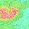 Vysoké Tatry topographic map, elevation, terrain