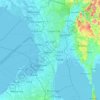 Metro Manila topographic map, elevation, terrain
