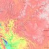 Río Colorado topographic map, elevation, terrain