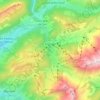 La Clusaz topographic map, elevation, terrain