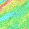 Blairstown topographic map, elevation, terrain