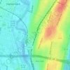 Bogota topographic map, elevation, terrain