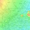 府河 topographic map, elevation, terrain