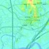 白塘镇 topographic map, elevation, terrain