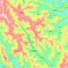 平南羌族乡 topographic map, elevation, terrain