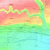 杨陵区 topographic map, elevation, terrain