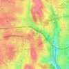 Areeiro topographic map, elevation, terrain