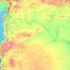 Syria topographic map, elevation, terrain