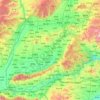 运城市 topographic map, elevation, terrain