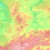 Republic of Khakassia topographic map, elevation, terrain