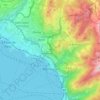 Montreux topographic map, elevation, terrain