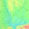 Seminole County topographic map, elevation, terrain