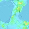 忠门镇 topographic map, elevation, terrain