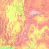 Utah topographic map, elevation, terrain