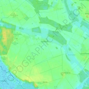 Deyelsdorf topographic map, elevation, terrain