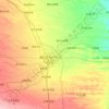 科尔沁区 topographic map, elevation, terrain