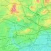 River Brent topographic map, elevation, terrain