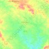 Campo Grande topographic map, elevation, terrain