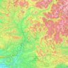 Alpes de Alta Provenza topographic map, elevation, terrain