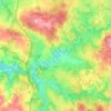 Folles topographic map, elevation, terrain