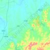 一拉溪镇 topographic map, elevation, terrain