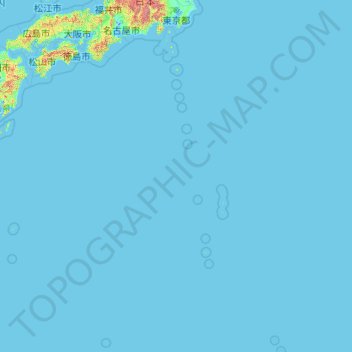 東京都 topographic map, elevation, terrain
