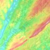 Sandyston Township topographic map, elevation, terrain