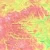Московская область topographic map, elevation, terrain